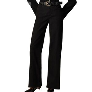 J. Crew Black Wide-Leg Jeans T28